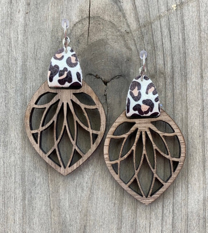 Walnut Drop Earrings