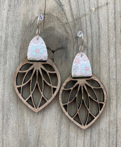 Walnut Drop Earrings