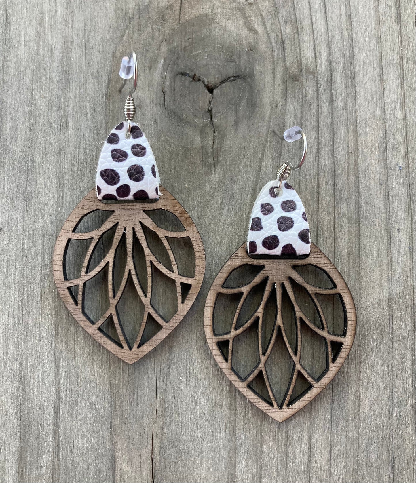 Walnut Drop Earrings