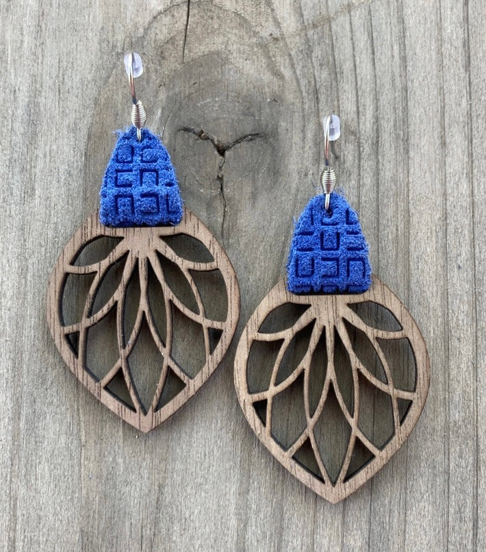 Walnut Drop Earrings