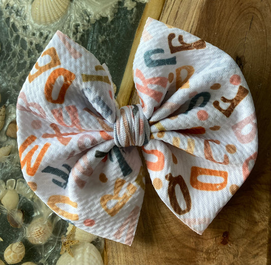 Alphabet Hair Bow