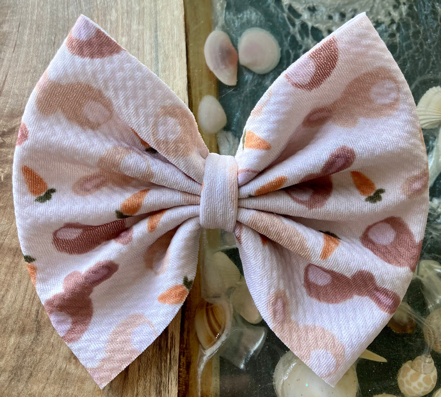 Boho Bunnies Hair Bow or Animal Collar Bow